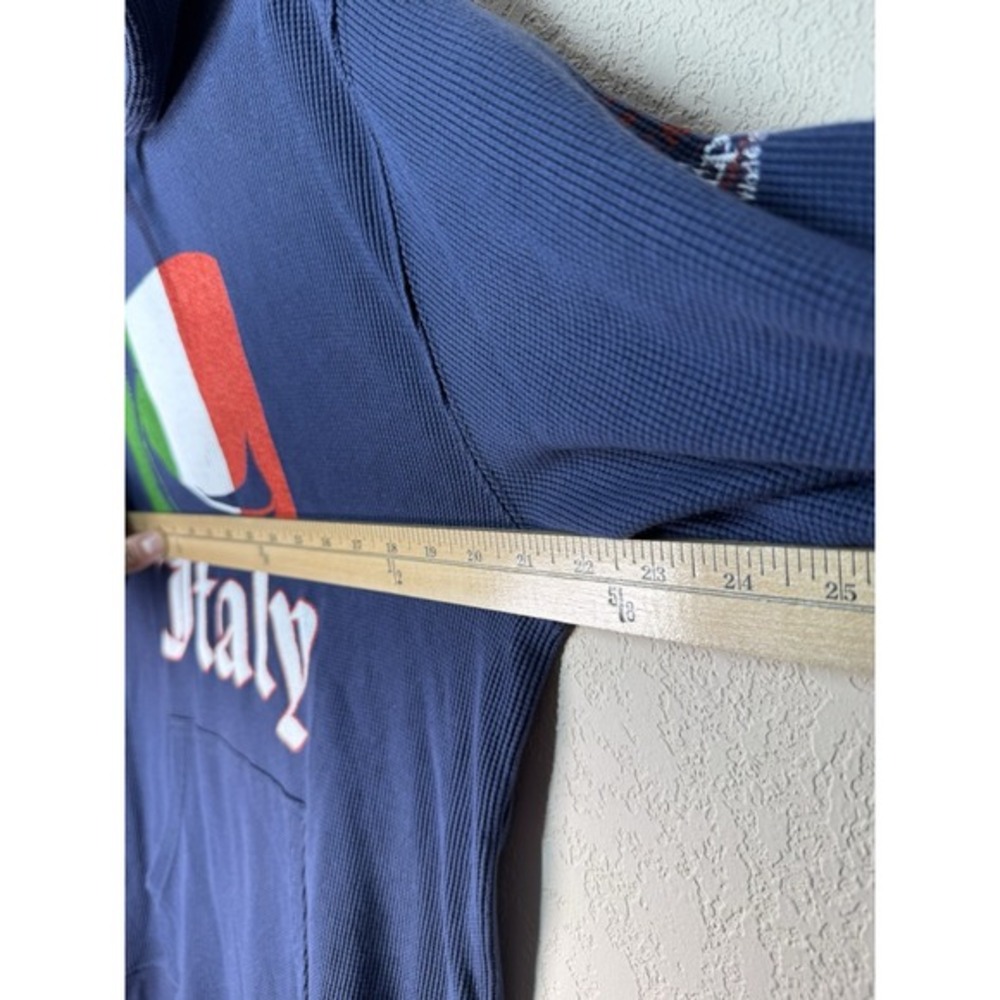 Disney EPCOT Italy Pavilion Waffle Knit Hoodie Flag Graphic (Women's L) - Picture 5 of 8